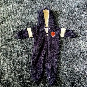 Chicago Bears NFL Fleece 3/6 Month Bunting/One Piece